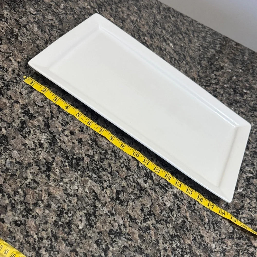 Cordon Bleu 18 by 11 White Serving Platter